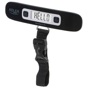 Напольные весы Adler  | Travel Luggage Scale | AD 8190 | Maximum weight (capacity) 50 kg | Accuracy 10 g | Black 
