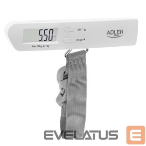 Напольные весы Adler  | Travel Luggage Scale | AD 8191 | Maximum weight (capacity) 50 kg | Accuracy 10 g | Grey 