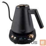 Чайник Adler  Kettle | AD 1349 | Electric | 1100 W | 1 L | Stainless steel | 360° rotational base | Black/Gold 