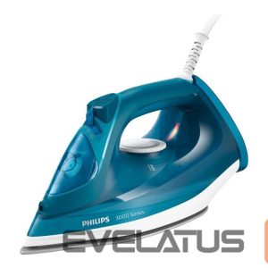 Утюг Philips  DST3040/70 3000 Series | Steam Iron | 2600 W | Water tank capacity 300 ml | Continuous steam 40 g/min | Steam boost performance 200 g/min | Blue/White 