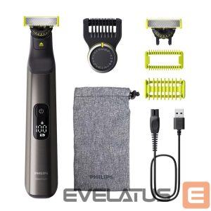 Триммер для волос Philips  | Hair Trimmer for Face and Body | QP6552/15 OneBlade Pro 360 | Cordless | Wet & Dry | Number of length steps 20 | Chrome 