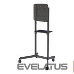 Кронштейн для телевизора NEOMOUNTS  NS-M1250BLACK TV trolley - 37-70" - max 70 kg - VESA 200x200-600x400 - 90° rotatable - incl. hardware shelf - black 