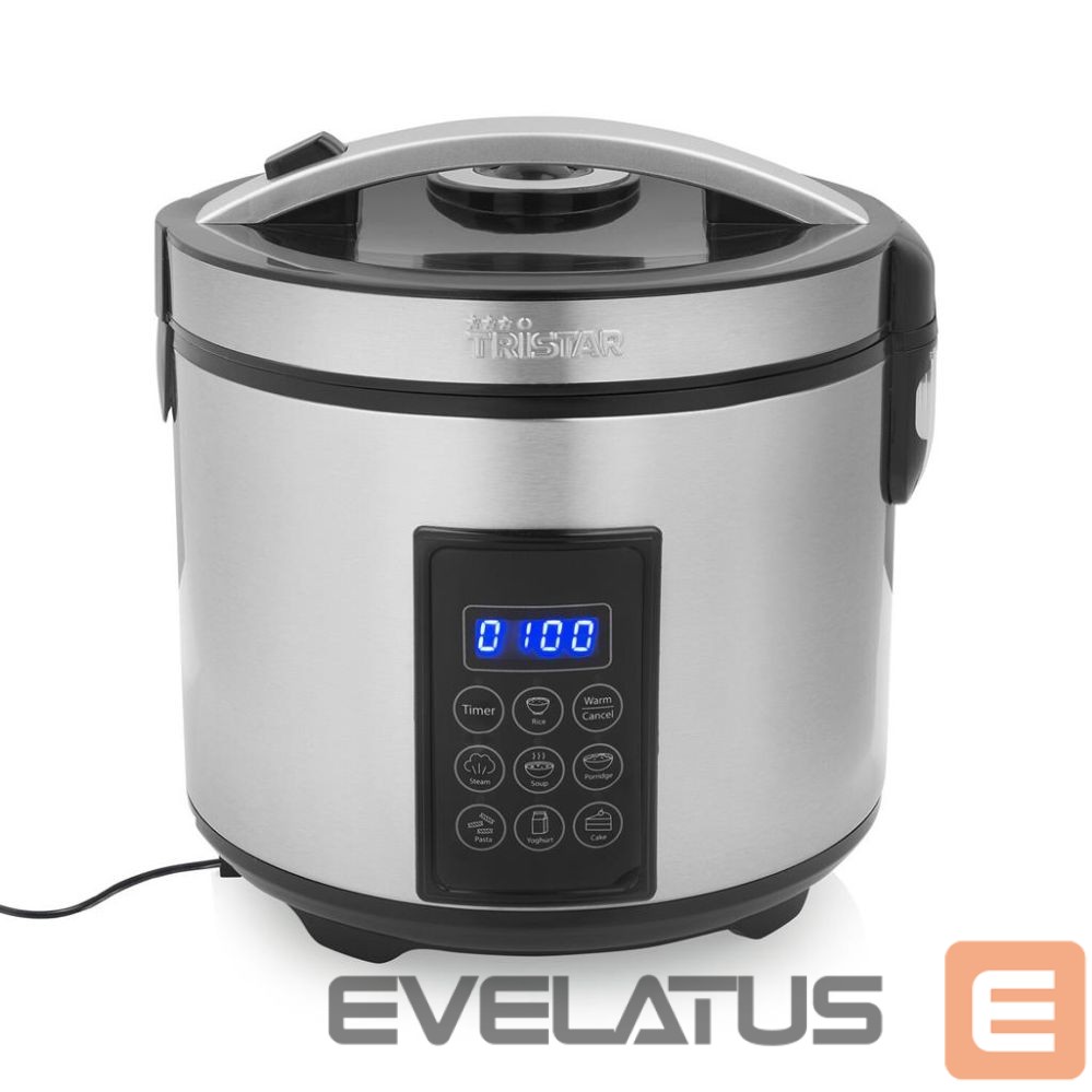 Другая малая бытовая техника Tristar Digital Rice and Steam Cooker | RK-6138 | 900 W | 2.2 L | Number of programs 7 | Grey