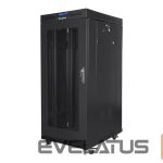 Серверы Lanberg  Rack cabinet 19" free-standing 27U/600x800 (flat pack) with mesh door ICD V2, black | 