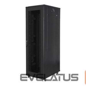 Серверы Lanberg  Rack cabinet 19" free-standing 42U/800x1000 (flat pack) with mesh door, black | 