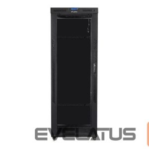 Серверы Lanberg  Rack cabinet 19" free-standing 42U/800x800 (flat pack) with glass door lCD V2, black | 