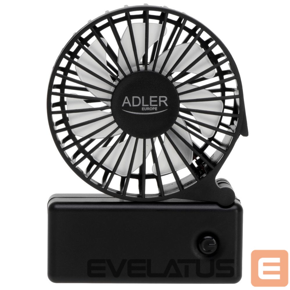 Вентилятор Adler Foldable mini fan | AD 7336 | Desk fan | Black | Diameter 6.5 cm | Number of speeds 1