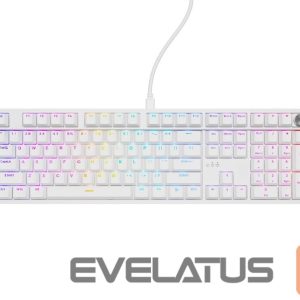 Компьютерная клавиатура Genesis  Thor 404 | Mechanical Gaming Keyboard | Wired | US | White | USB | Outemu Peach Silent 