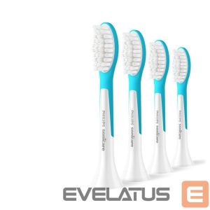 Зубная щётка Philips  Replacement brush heads | HX6044/90 Sonicare For Kids7+ | Heads | For kids | Number of brush heads included 4 | White/Blue 
