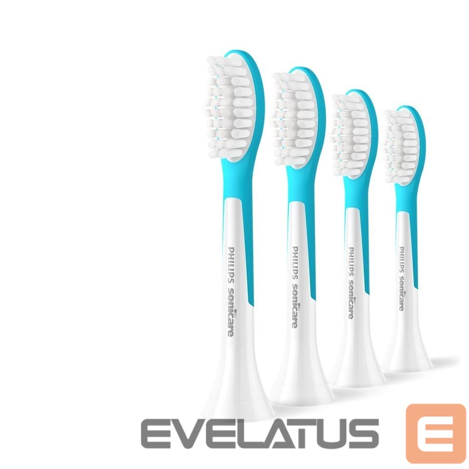 Зубная щётка Philips Replacement brush heads | HX6044/90 Sonicare For Kids7+ | Heads | For kids | Number of brush heads included 4 | White/Blue