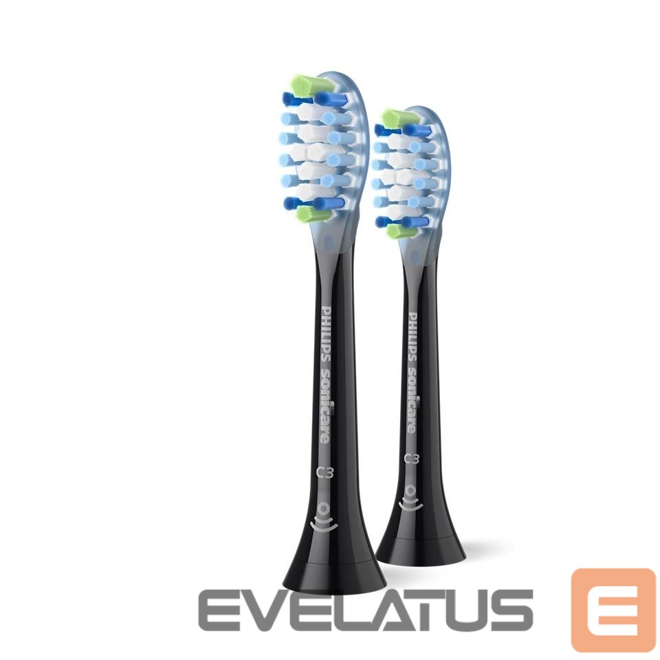 Зубная щётка Philips Replacement brush heads | HX9042/88 Sonicare Premium Plaque Defence | Heads | For adults | Number of brush heads included 2 | Black