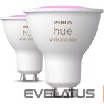 LED лампочка Philips Hue  Smart Spotlight, 2pcs pack | GU10 | 4.2 W | Warm to cool white and color 