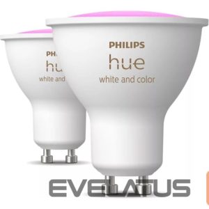 LED лампочка Philips Hue  Smart Spotlight, 2pcs pack | GU10 | 4.2 W | Warm to cool white and color 
