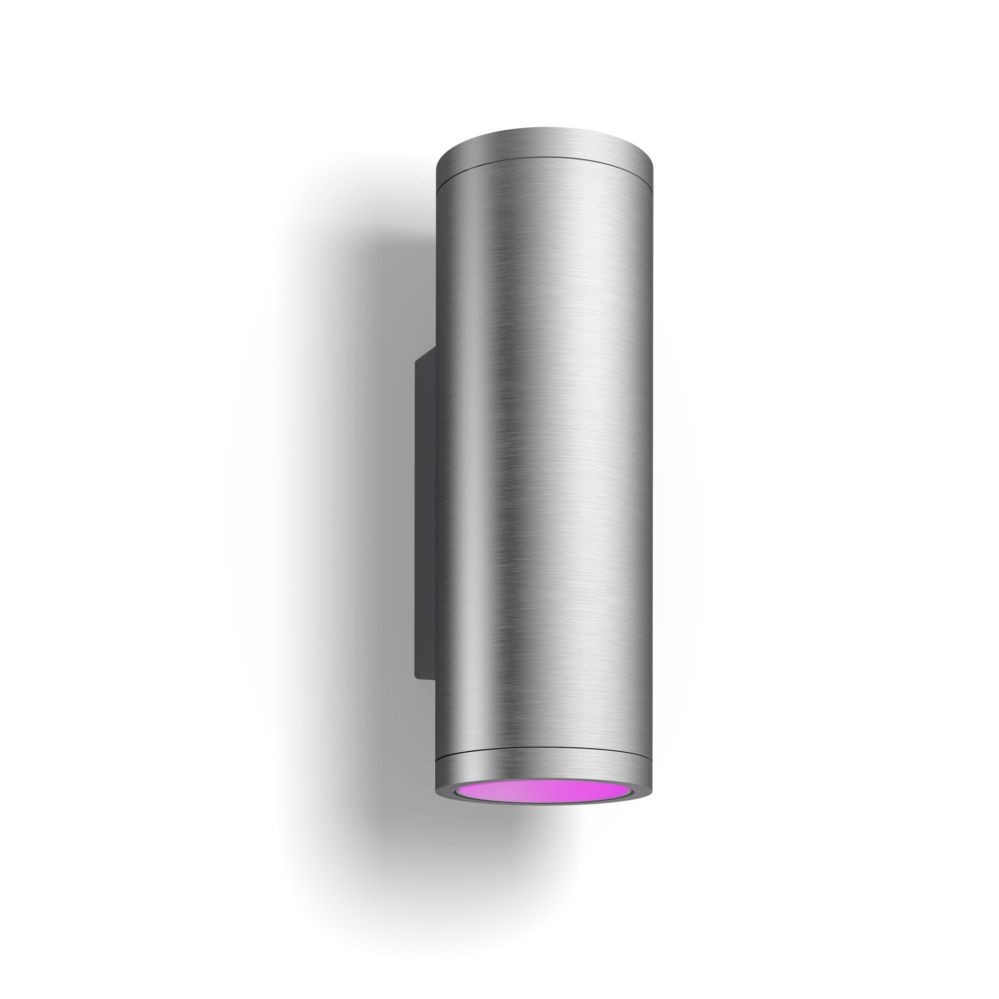 Настольная лампа Philips Hue WCA Appear Outdoor Wall Lantern, Inox | 8 W | 2000-6500 Hue White Colour Ambiance
