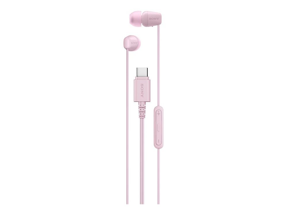 Беспроводные наушники Sony IER‑EX15C USB‑C Wired Earbuds with Mic, Pink |