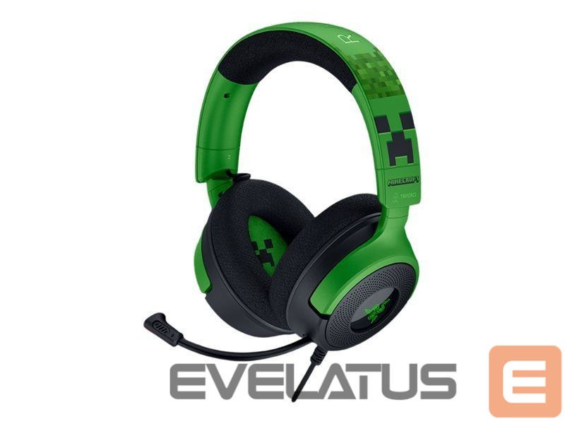 Беспроводные наушники Razer Gaming Headset | Kraken V4 X | Wired | Over-Ear | Microphone | Minecraft Edition