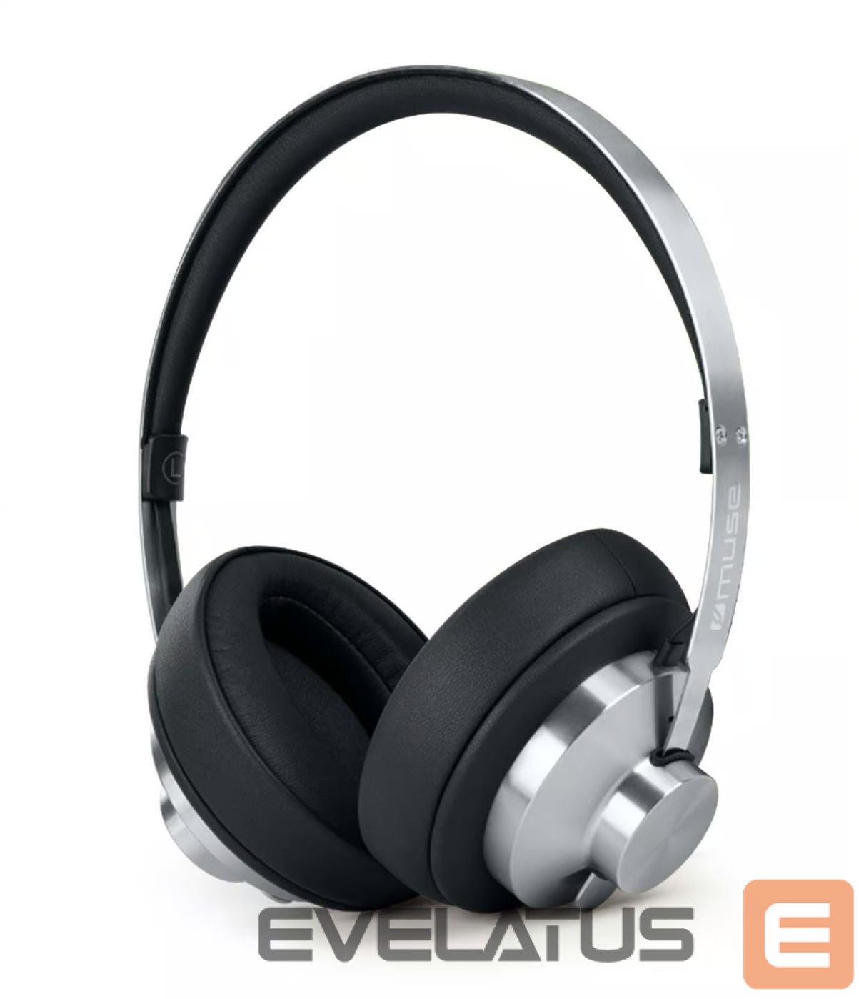 Проводные наушники Muse Stereo Headphones | M-298 SBL | Bluetooth | ANC | Black/Silver