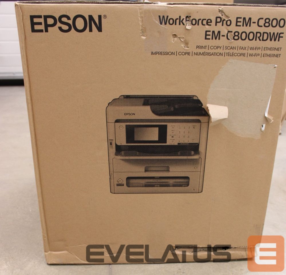 Принтер EPSON SALE OUT. WorkForce Pro EM-C800RDWF | WorkForce Pro EM-C800RDWF | Inkjet | Colour | 4-in-1 | A4 | Wi-Fi | DAMAGED PACKAGING