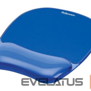 Компьютерная мышь Fellowes  Mouse pad with wrist support CRYSTAL, blue 