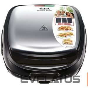 Тостер TEFAL  SW342D38 Sandwich Maker, Black/Stainless Steel 