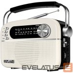 проводные колонки Sven  Speaker SVEN SRP-505, white (3W, Bluetooth, FM/AM/SW, USB, microSD, AUX, battery) 