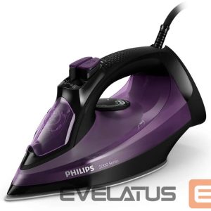Утюг Philips  Philips DST5030/80 Steam Iron, 2400 W, Water tank capacity 320 ml, Continuous steam 45 g/min, Dark Purple 