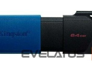 Флеш-накопитель Kingston  USB 3.2 Flash Drive DataTraveler Exodia M 64 GB, USB 3.2, Black/Blue 