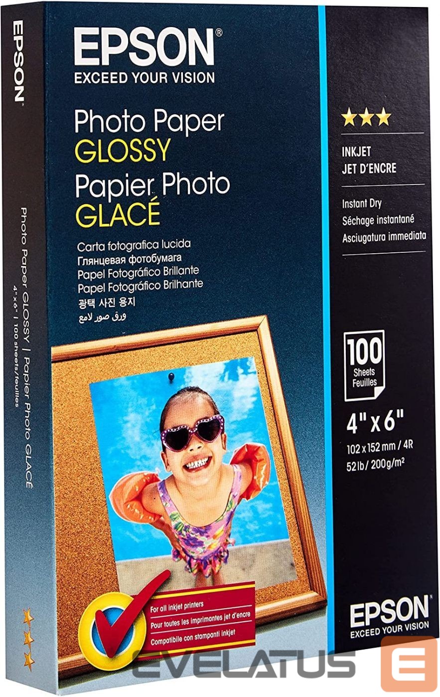 Офисные принадлежности EPSON Photo Paper Glossy 10 x 15 cm, 200 g/m²