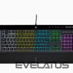 Компьютерная клавиатура Corsair  K55 RGB PRO Gaming keyboard, RGB LED light, US, Wired, Black 