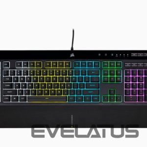 Компьютерная клавиатура Corsair  K55 RGB PRO Gaming keyboard, RGB LED light, US, Wired, Black 