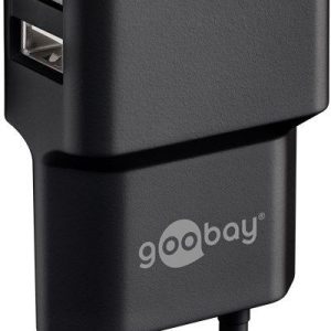 Роутер Goobay  Dual USB charger 44951  2.4 A,  2 USB 2.0 female (Type A), Black, 12 W 