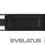 Карты памяти Kingston  KINGSTON 128GB USB-C3.2 Gen1 DT 70 