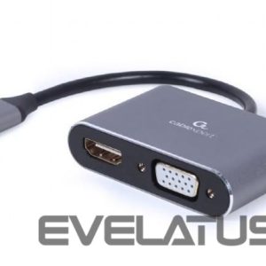 Модули и трансиверы Gembird  I/O ADAPTER USB-C TO HDMI/VGA/A-USB3C-HDMIVGA-01 