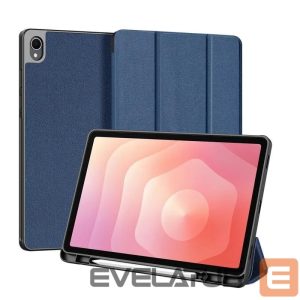 Чехол книжка Dux Ducis Samsung Galaxy Tab S11 Domo Series Tri-fold Stand PU Leather Tablet Cover Blue