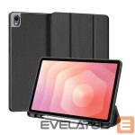Чехол книжка Dux Ducis Samsung Galaxy Tab S11 Domo Series Tri-fold Stand PU Leather Tablet Cover Black