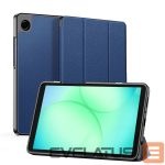 Чехол книжка Dux Ducis Samsung Galaxy Tab A9 / Tab A11 Domo Series Tri-fold Stand PU Leather Tablet Cover Blue