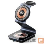 Беспроводное зарядное устройство Duzzona  W21 3-in-1 15W Wireless Charging Stand Phone Earphone Watch Charger (Qi2 Certified) Transparent