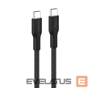 Кабель Belkin  USB-C TO USB-C 240W 2.0, BRAIDED PCR, 2M Black