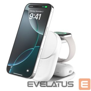 Беспроводное зарядное устройство Belkin  UltraCharge 25w Qi2 3in1 Magnetic Charger White