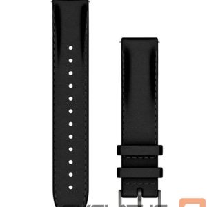 Ремешок Garmin  Quick Release Bands (18 mm) Black leather, brushed slate hardware 