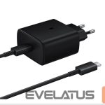 Адаптер Samsung  EP-TA845EBE + EP-DW767JBE Samsung 45W Travel Charger + USB-C/USB-C Data Cable Black (OOB Bulk) Black