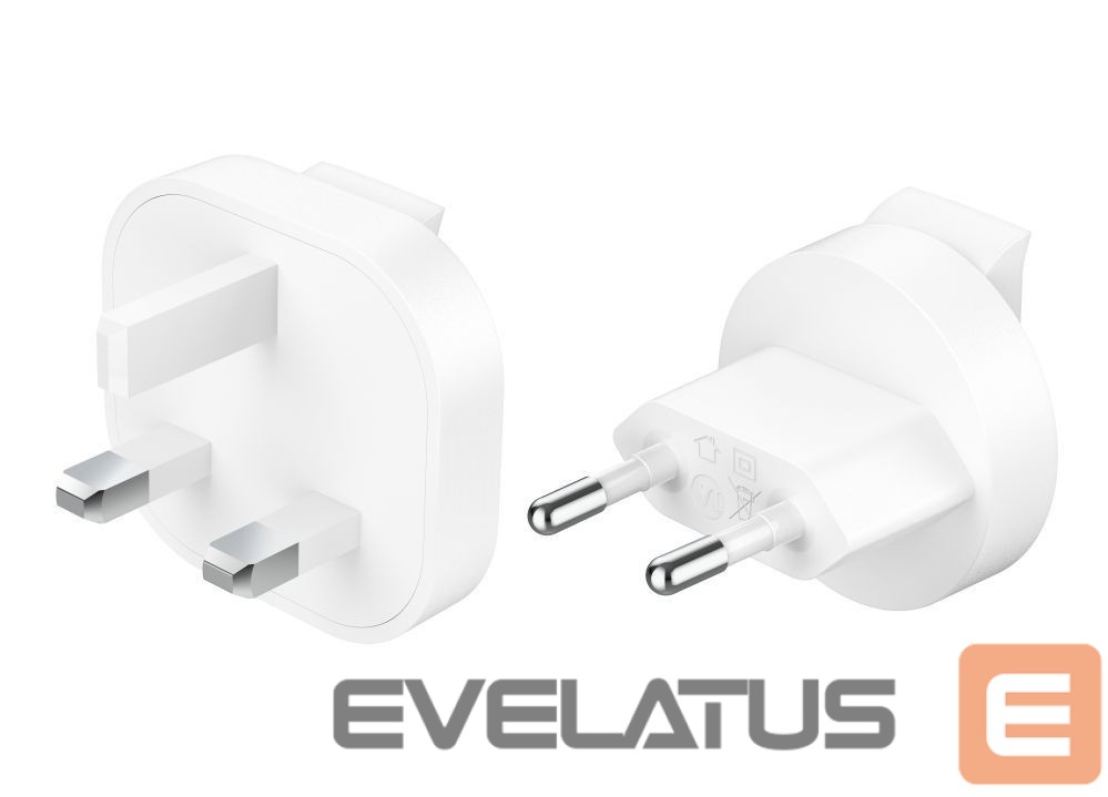 Адаптер Belkin BOOSTCHARGE 100w 2C1A Wall Charger with interchangable plug tips UK, EU, US White