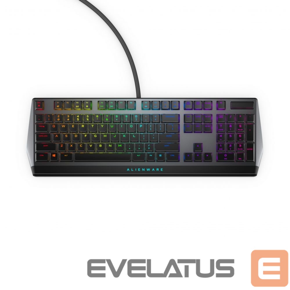 Компьютерная клавиатура Dell AW510K Mechanical Gaming Keyboard, RGB LED light, EN, Dark Gray, Wired