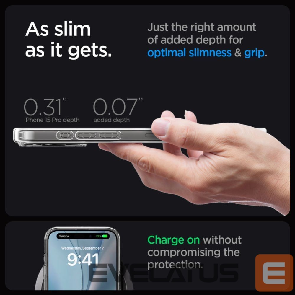 Другие товары Spigen Spigen Ultra Hybrid Mag Case with MagSafe for iPhone 15 Pro - Gray