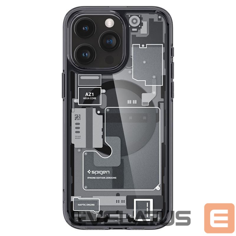 Другие товары Spigen Spigen Ultra Hybrid Mag Case with MagSafe for iPhone 15 Pro - Dark Gray (Zero One Pattern)