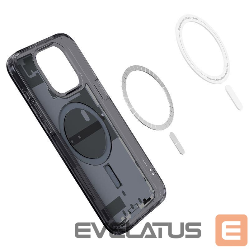 Другие товары Spigen Spigen Ultra Hybrid Mag Case with MagSafe for iPhone 15 Pro - Dark Gray (Zero One Pattern)