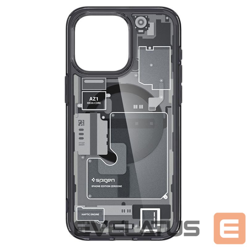 Другие товары Spigen Spigen Ultra Hybrid Mag Case with MagSafe for iPhone 15 Pro - Dark Gray (Zero One Pattern)