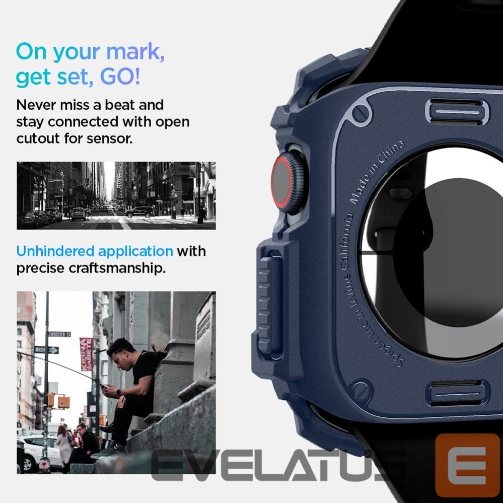 Другие товары Spigen Spigen Rugged Armor Case for Apple Watch 10 46mm - Navy Blue