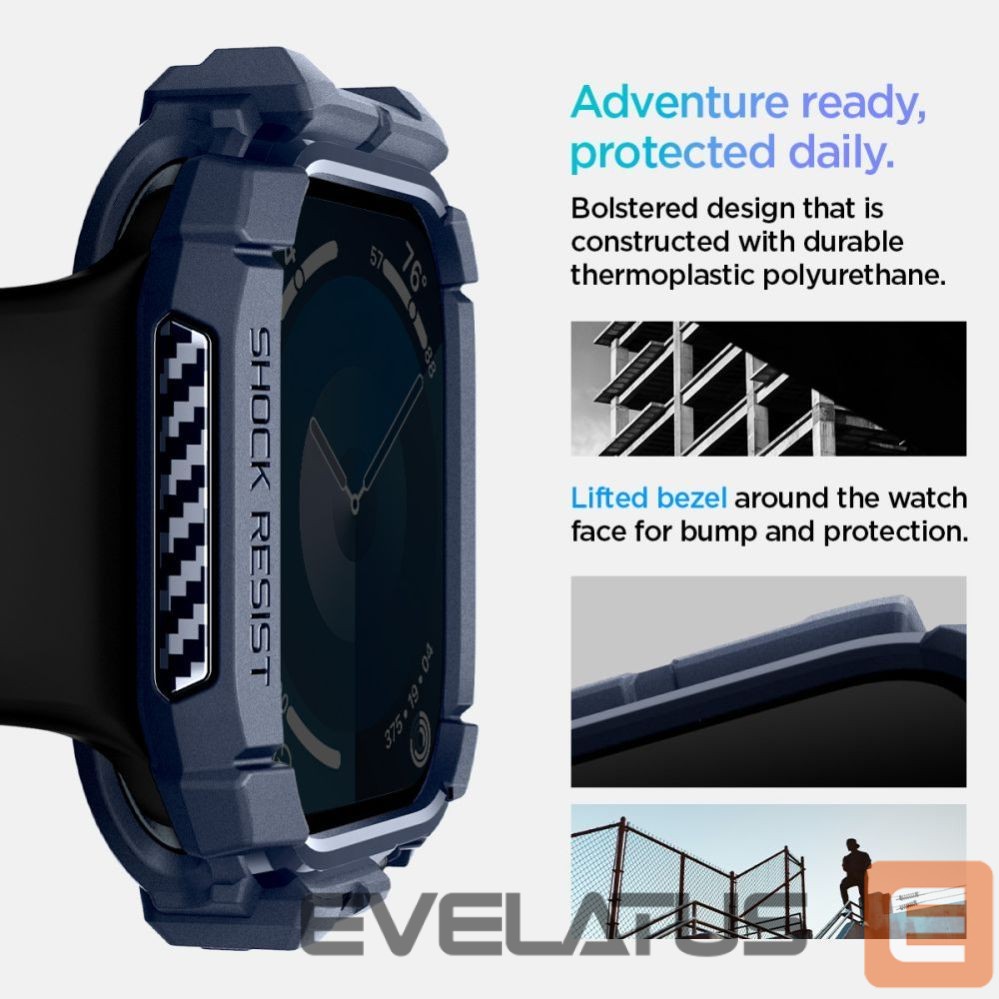 Другие товары Spigen Spigen Rugged Armor Case for Apple Watch 10 46mm - Navy Blue