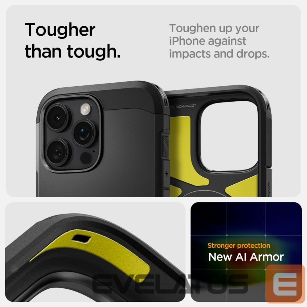 Другие товары Spigen Spigen Tough Armor "T" MagSafe case for iPhone 16 Pro Max - black
